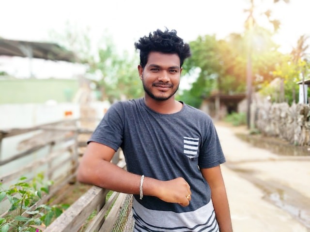 Young indian teenager smiling at camera